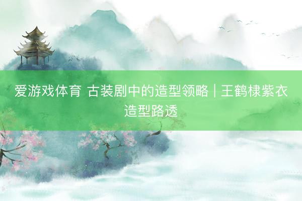 爱游戏体育 古装剧中的造型领略 | 王鹤棣紫衣造型路透