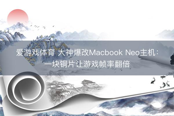 爱游戏体育 大神爆改Macbook Neo主机：一块铜片让游戏帧率翻倍