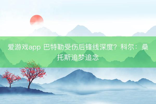 爱游戏app 巴特勒受伤后锋线深度？科尔：桑托斯追梦追念