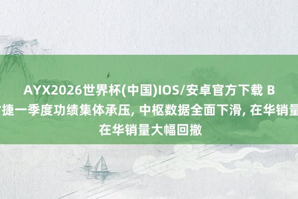 AYX2026世界杯(中国)IOS/安卓官方下载 BBA、保时捷一季度功绩集体承压, 中枢数据全面下滑, 在华销量大幅回撤