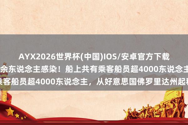 AYX2026世界杯(中国)IOS/安卓官方下载 又一艘邮轮暴发病毒，百余东说念主感染！船上共有乘客船员超4000东说念主，从好意思国佛罗里达州起程