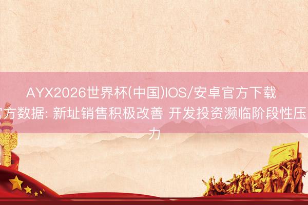 AYX2026世界杯(中国)IOS/安卓官方下载 官方数据: 新址销售积极改善 开发投资濒临阶段性压力