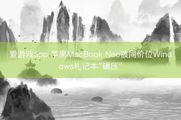 爱游戏app 苹果MacBook Neo被同价位Windows札记本“碾压”