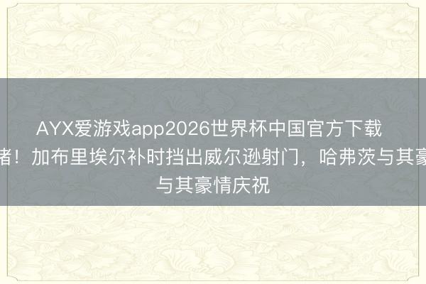 AYX爱游戏app2026世界杯中国官方下载 要津封堵！加布里埃尔补时挡出威尔逊射门，哈弗茨与其豪情庆祝